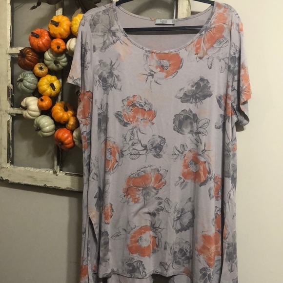 Dalia Floral Jersey Knit Tee - Picture 1 of 1